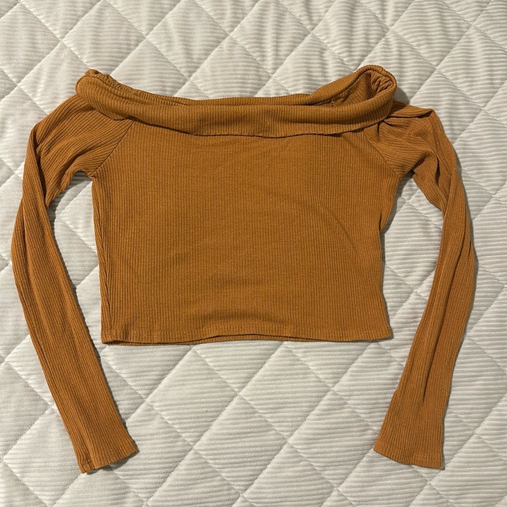 Light Brown Crop Top Small